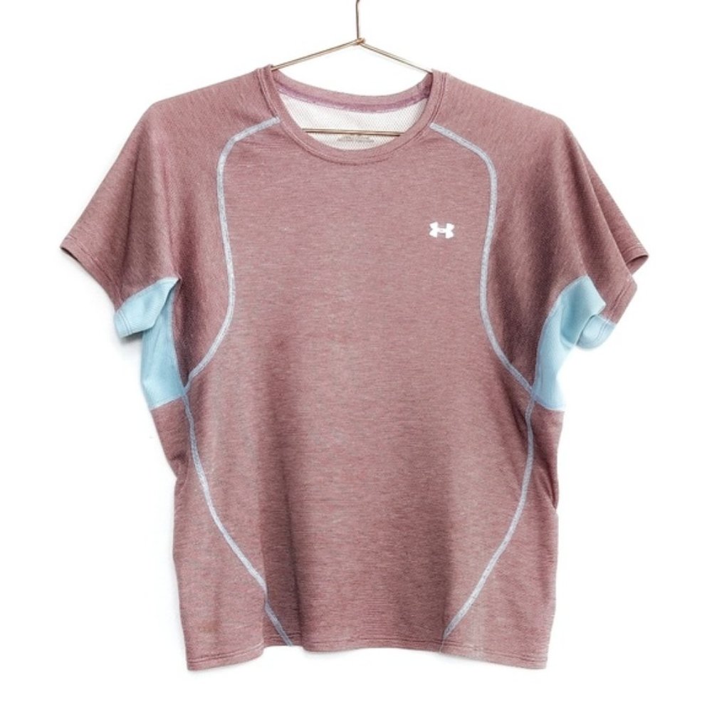 Under Armour • Heathered Mauve Pink Ribbed Tee